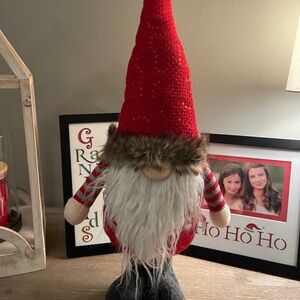 Festive Red Holiday Gnome Decor